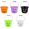 Halloween Trick or Treat-spand H: 15 cm - flere varianter - assorteret