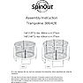 SpinOut havetrampolin 366 cm