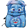 Danpen Junior skoletaske - blå monster