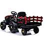 Traktor med trailer - Rød