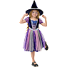 Halloween violet hekse kostume str. 116