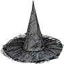 Halloween heksehat - flere varianter - assorteret