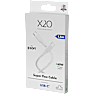 X2O SUPERFLEX 60W USB-C/C-kabel 1,5M - Hvid