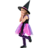 Halloween pink heks kostume str. 104