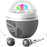 IDANCE BB10K2 bluetooth karaoke højttaler - grå