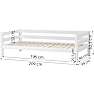 Hoppekids ECO Luxury juniorseng 90x200cm - hvid