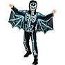 Halloween flagermus skelet kostume str. 128