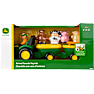 John Deere traktor med vogne og bondegårdsdyr