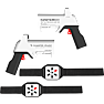 Sharper image laser tag battle pak