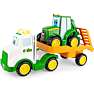 John Deere biltransporter med traktor