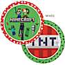 Minecraft paptallerkener Ø: 23 cm 8-pak