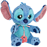 Baby Paws Stitch bamse 24 cm