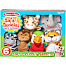 Melissa & Doug safari hånddukker 6 stk.