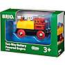 BRIO 33594 Batteridrevet tovejs lokomotiv, rødt/gult