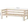 Hoppekids ECO Comfort juniorseng 70x160 cm - naturlig træ