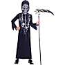 Halloween uhyggeligt skelet kostume str. 164