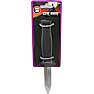 Halloween kniv med kunstigt stik L: 18,7 cm- sort og sølvfarvet