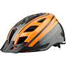 SCO cykelhjelm med lys - orange/sort