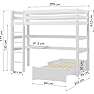 Hoppekids ECO Luxury MEGA-seng 90x200 cm - hvid