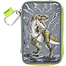 Dino World trippel penalhus med refleks - T-Rex
