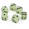 Games for fun glow in the dark 6-pak terninger