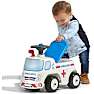 Falk Toys ambulance ride-on med opbevaringsrum, rat og horn