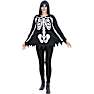 Halloween skelet poncho str. 180