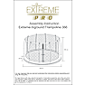 Extreme Pro nedgravet trampolin Ø: 366 cm