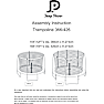 Jump Power havetrampolin Ø: 426 cm