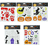 Halloween vindues klistermærker - flere varianter - assorteret