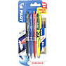 Pilot FriXion Clicker kuglepenne - 3 stk. med ekstra refiler