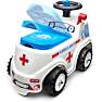 Falk Toys ambulance ride-on med opbevaringsrum, rat og horn