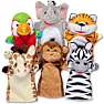 Melissa & Doug safari hånddukker 6 stk.