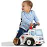 Falk Toys ambulance ride-on med opbevaringsrum, rat og horn