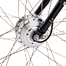 SCO Premium E-Carrier herre elcykel 28" 15AH - sort