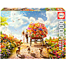 Fragt af blomster puslespil - 1000 brikker