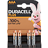 Duracell Plus AAA batterier 4-pak