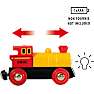 BRIO 33594 Batteridrevet tovejs lokomotiv, rødt/gult