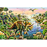 Schmidt Puzzles eventyr med dinosaurerne puslespil 3x48 brikker