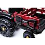 Traktor med trailer - Rød