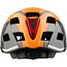 SCO cykelhjelm med lys - orange/sort