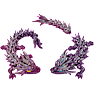 CrystaLynx Dragon krystalæg - flere varianter - assorteret