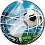 Paptallerkener Ø:23 cm 8-pak - fodbold
