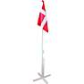 Salling gulvflag med træfod 150 cm - Dannebrog