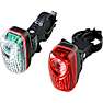 SCO 3 LED cykellygte - for- og baglygte i sort