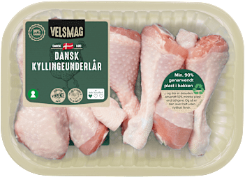 Danske kyllingeunderlår eller hk. kyllingekød 3-7%