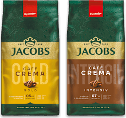 Jacobs Crema Gold  oder  Intense
