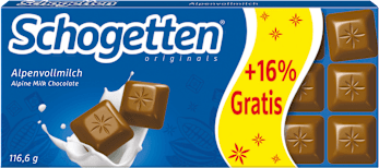 Schogetten  + 16 % gratis