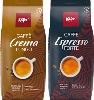 Käfer Caffé Crema Lungo oder Espresso Forte