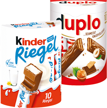 kinder oder duplo Riegel